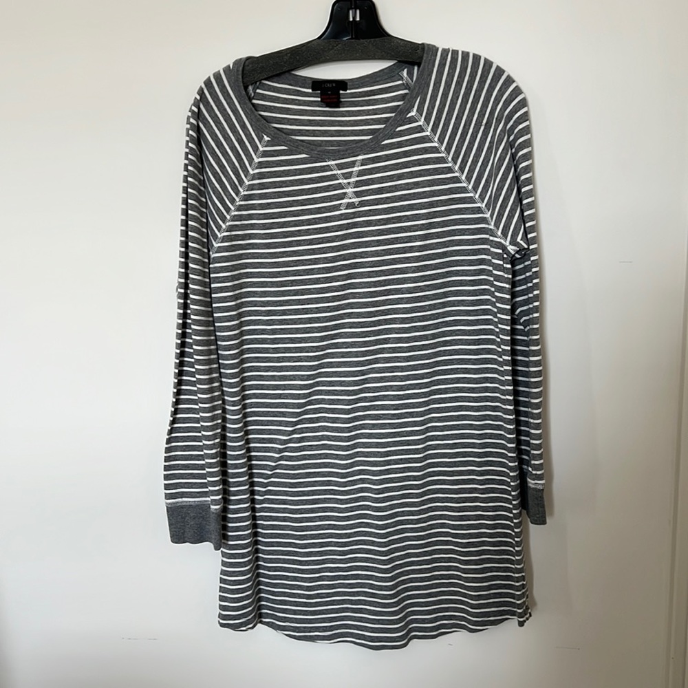 J crew cotton dress stripe size medium